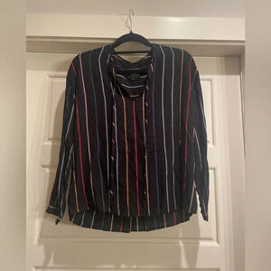 Rails Vertical Striped Top